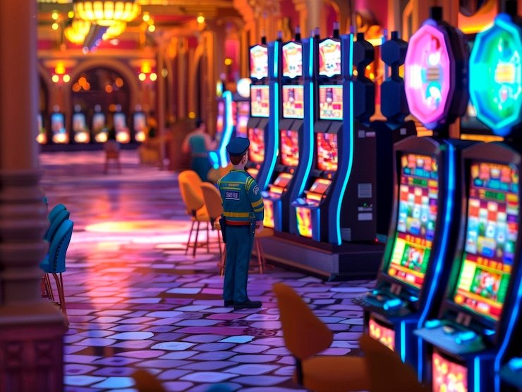 Ilustrasi keseimbangan hidup dan hiburan digital dalam konsep responsible gaming